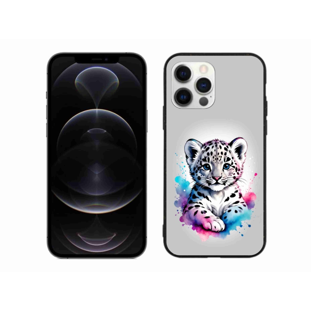 Gélový kryt mmCase na iPhone 12 Pro Max - leopardie mláďa