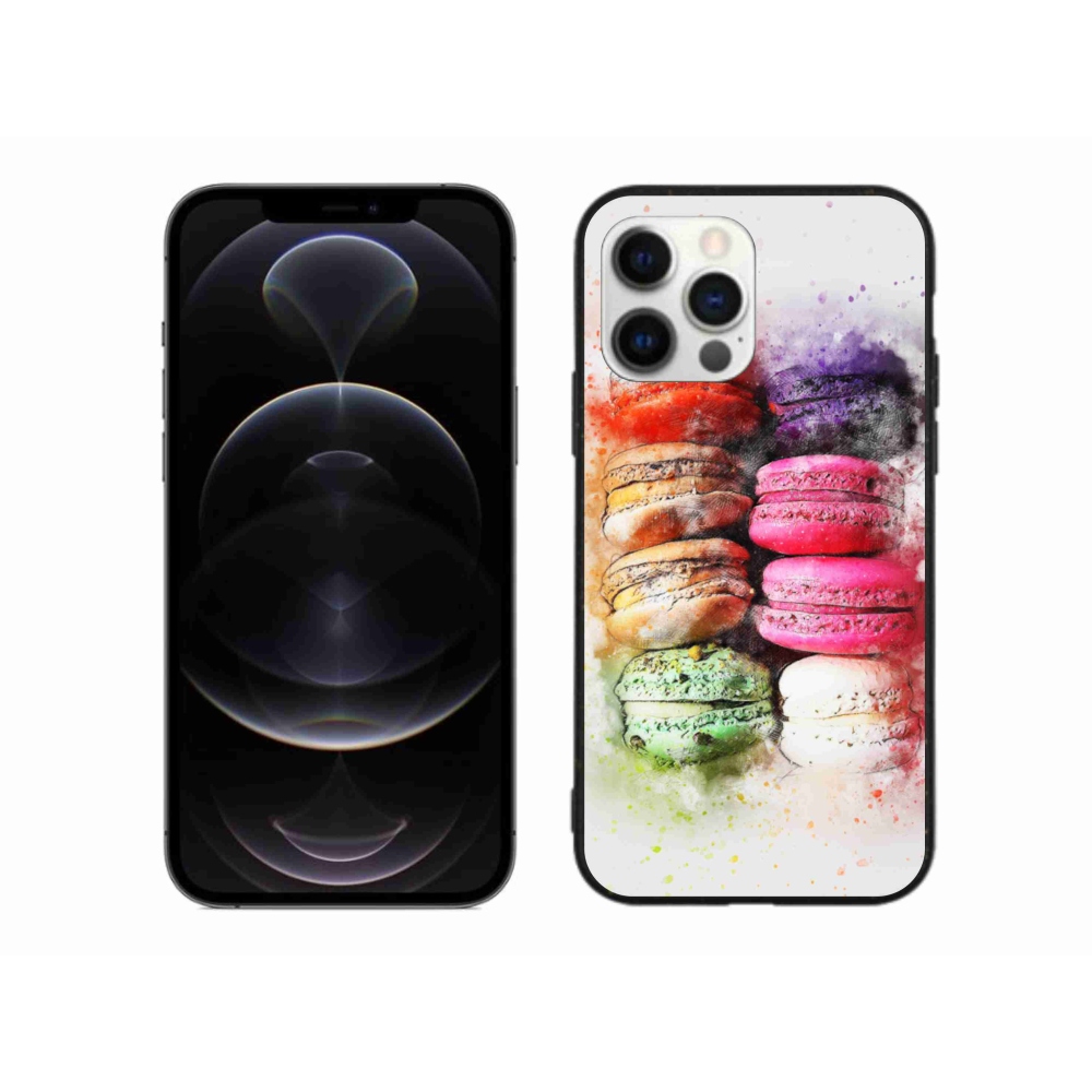 Gélový kryt mmCase na iPhone 12 Pro Max - makrónky