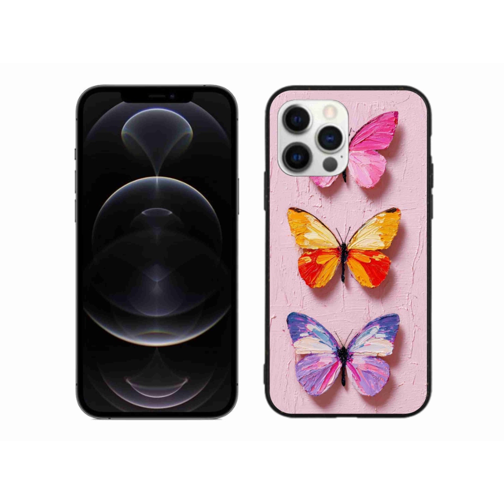 Gélový kryt mmCase na iPhone 12 Pro Max - motýlia trojica