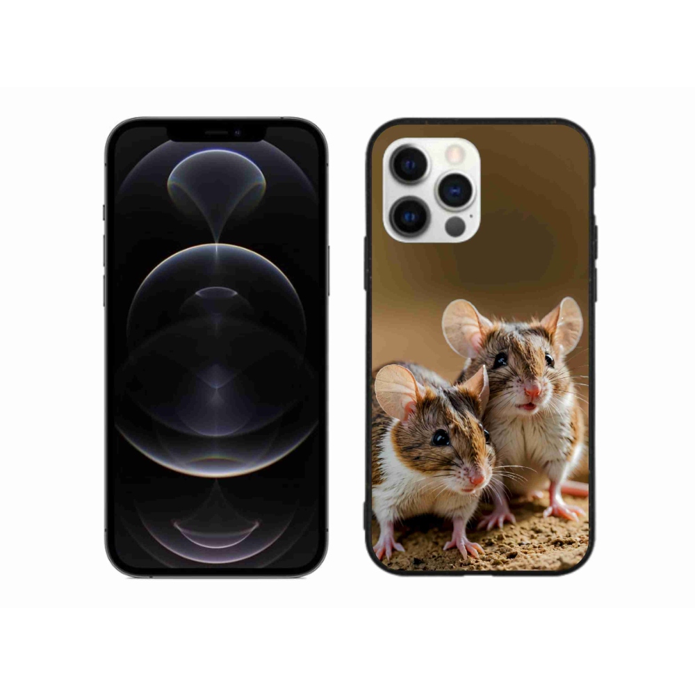 Gélový kryt mmCase na iPhone 12 Pro Max - myší duo