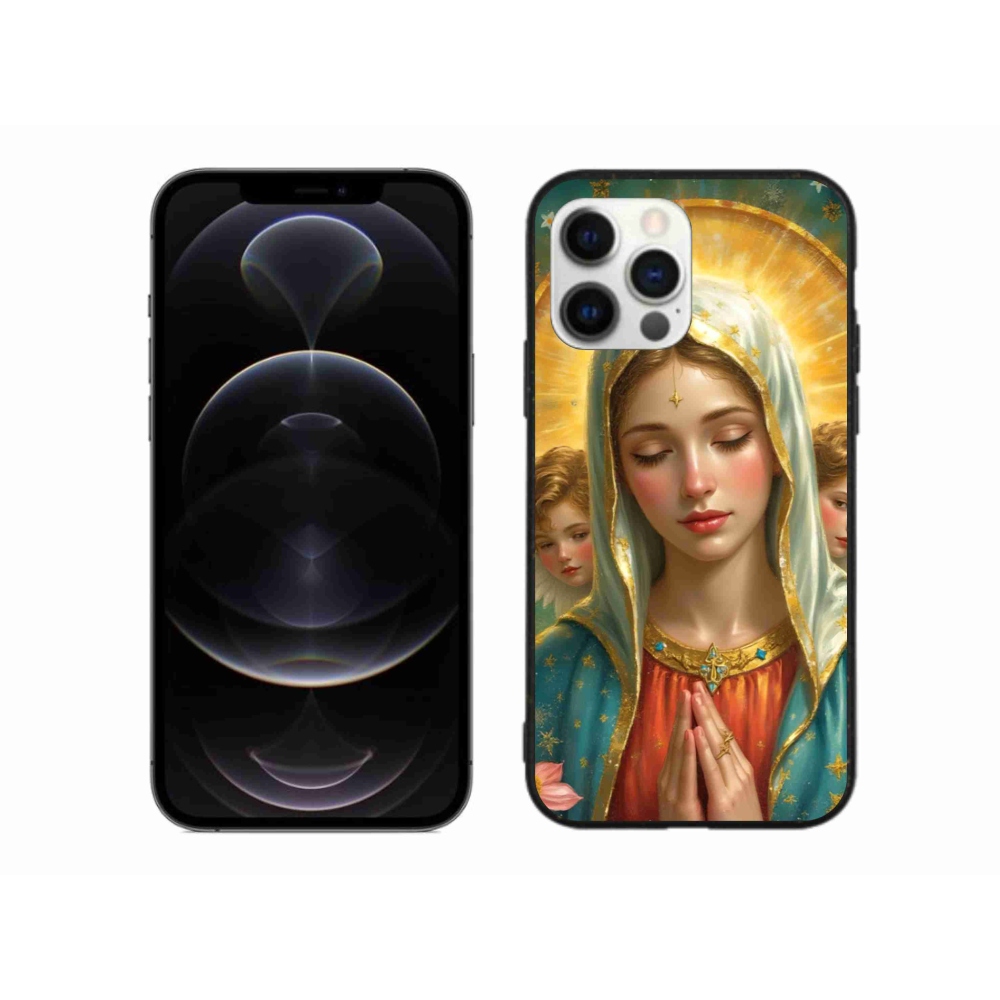 Gélový kryt mmCase na iPhone 12 Pro Max - náboženský motív 3