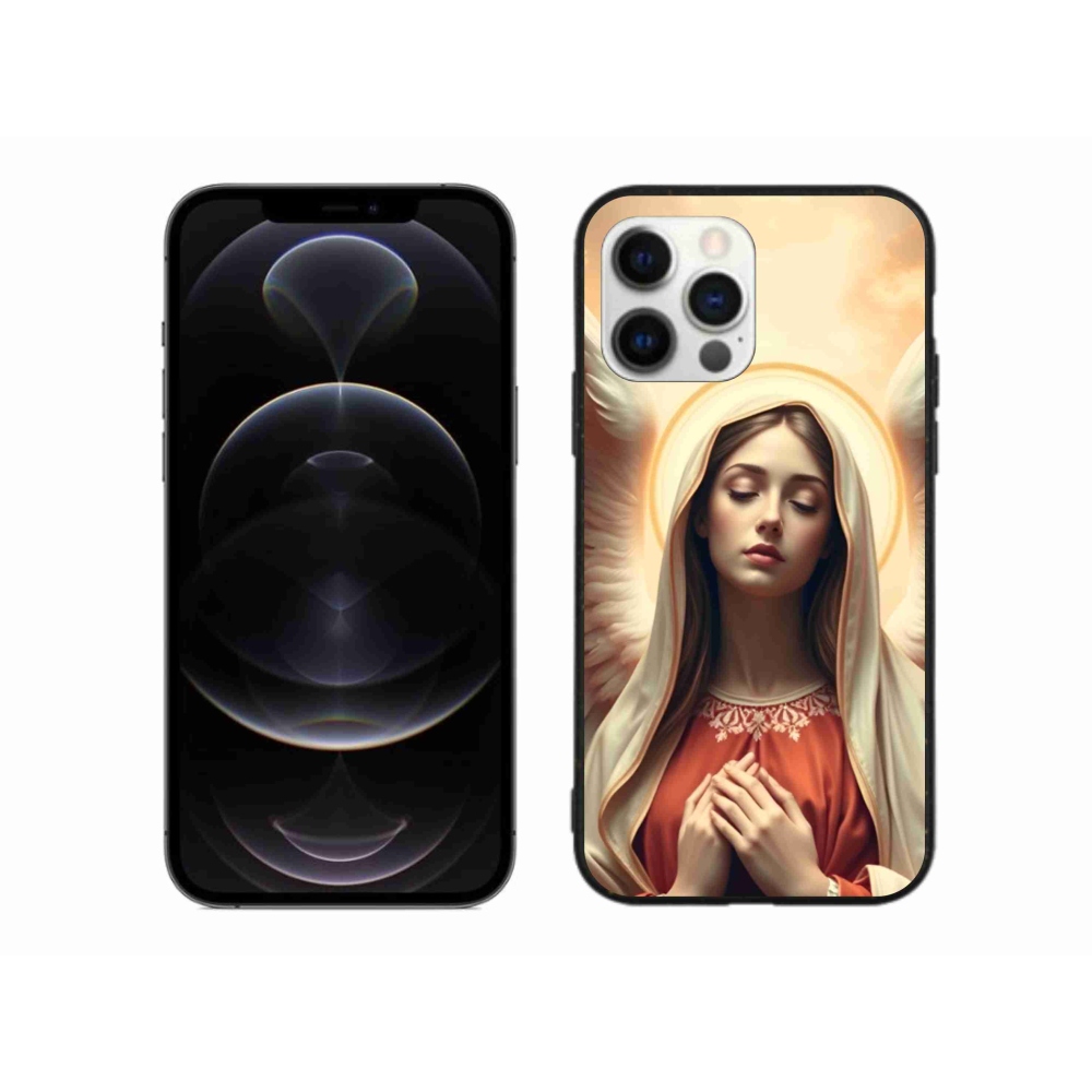 Gélový kryt mmCase na iPhone 12 Pro Max - náboženský motív