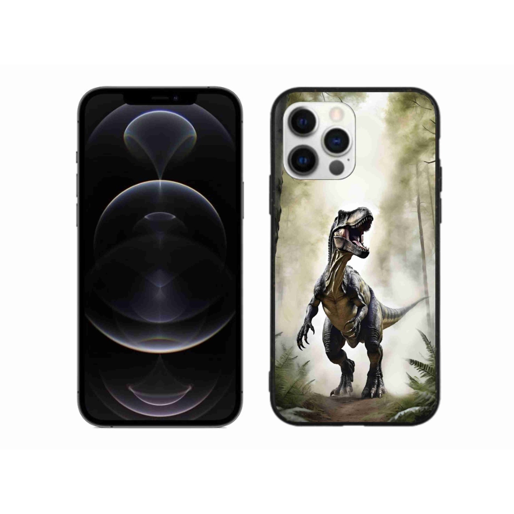 Gélový kryt mmCase na iPhone 12 Pro Max - naštvaný T-Rex