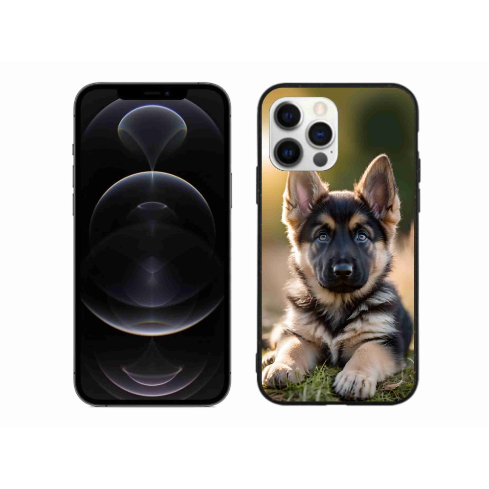 Gélový kryt mmCase na iPhone 12 Pro Max - nemecký ovčiak v prírode