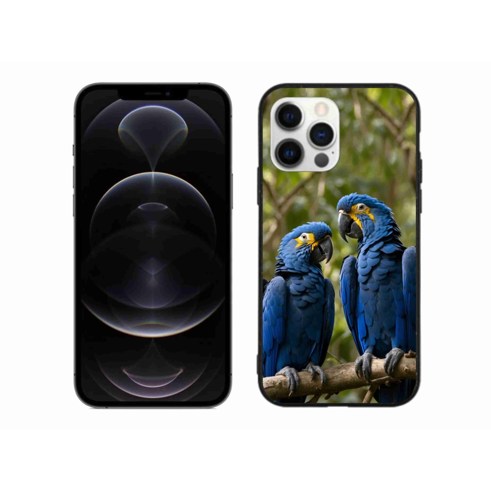 Gélový kryt mmCase na iPhone 12 Pro Max - papagájové duo