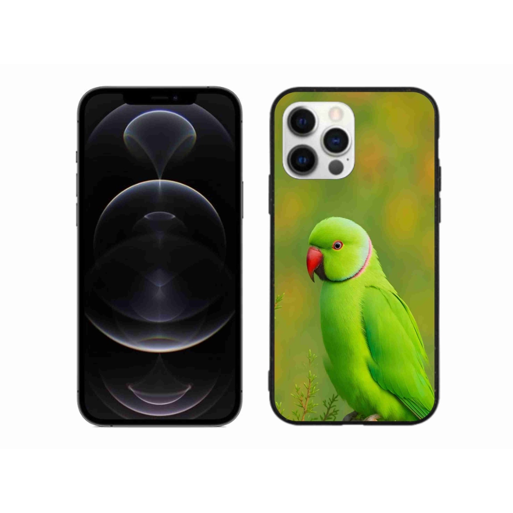 Gélový kryt mmCase na iPhone 12 Pro Max - papagáj alexander 2