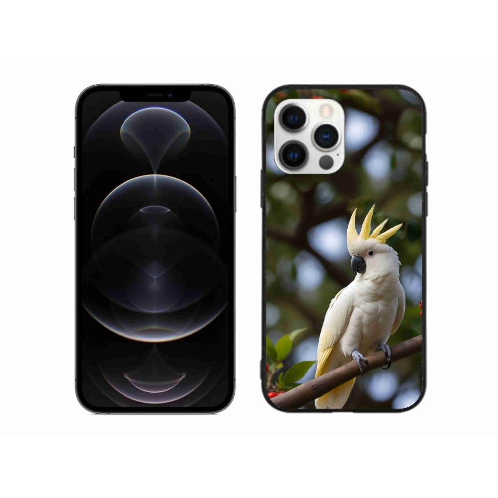 Gélový kryt mmCase na iPhone 12 Pro Max - papagáj kakadu 3