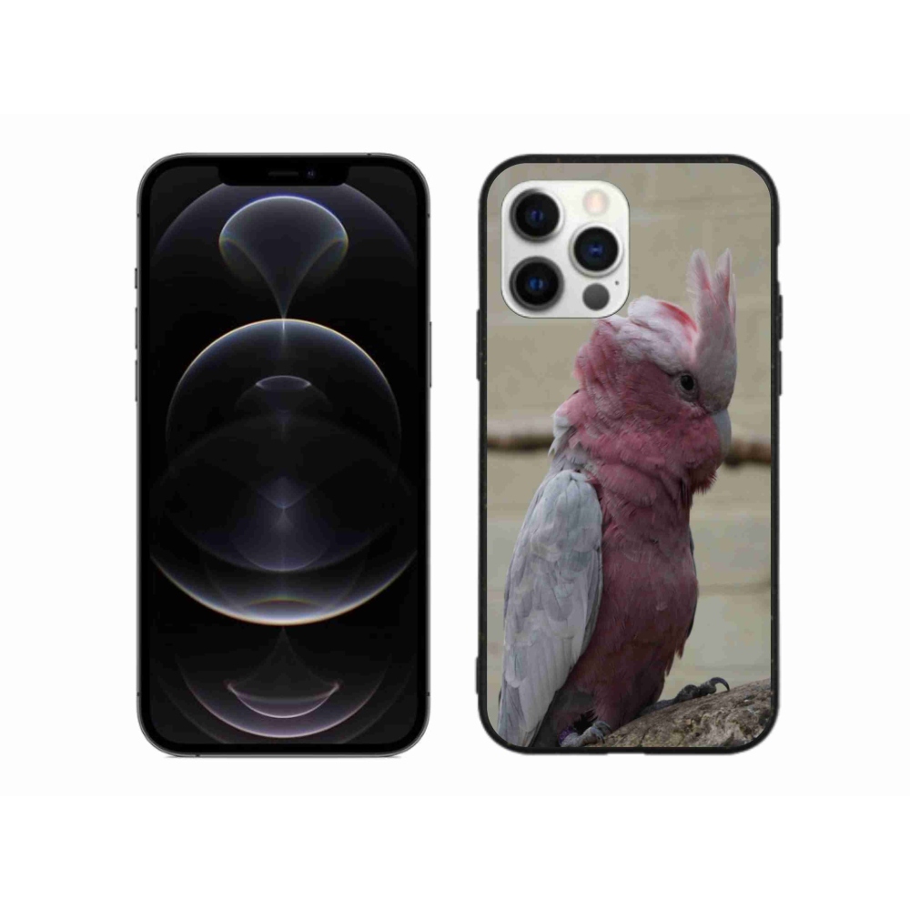 Gélový kryt mmCase na iPhone 12 Pro Max - papagáj kakadu ružový