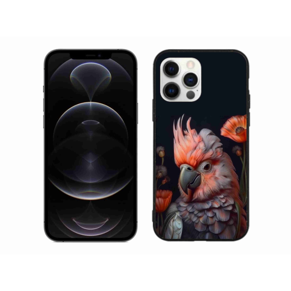 Gélový kryt mmCase na iPhone 12 Pro Max - papagáj kakadu vo farbách