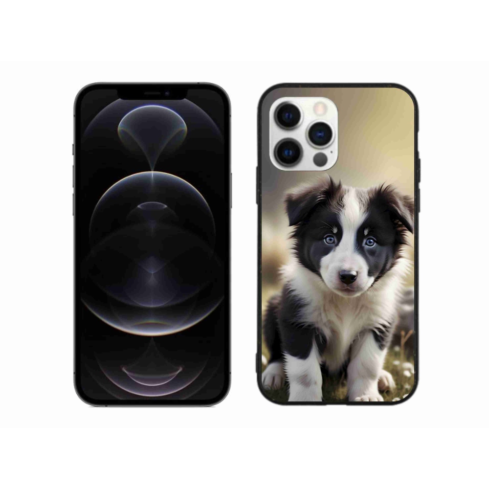 Gélový kryt mmCase na iPhone 12 Pro Max - roztomilá border kólia