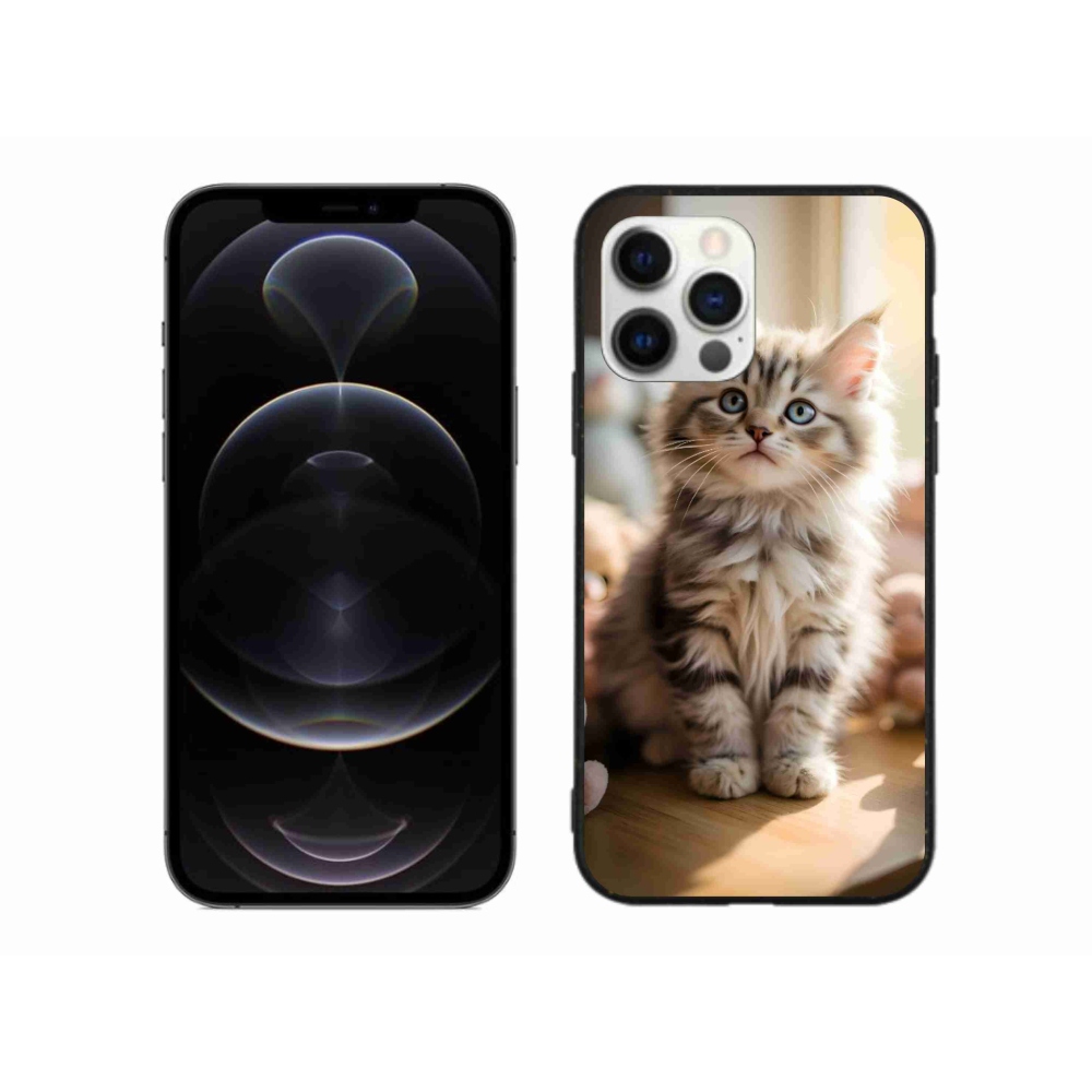 Gélový kryt mmCase na iPhone 12 Pro Max - roztomilé mačiatko 10