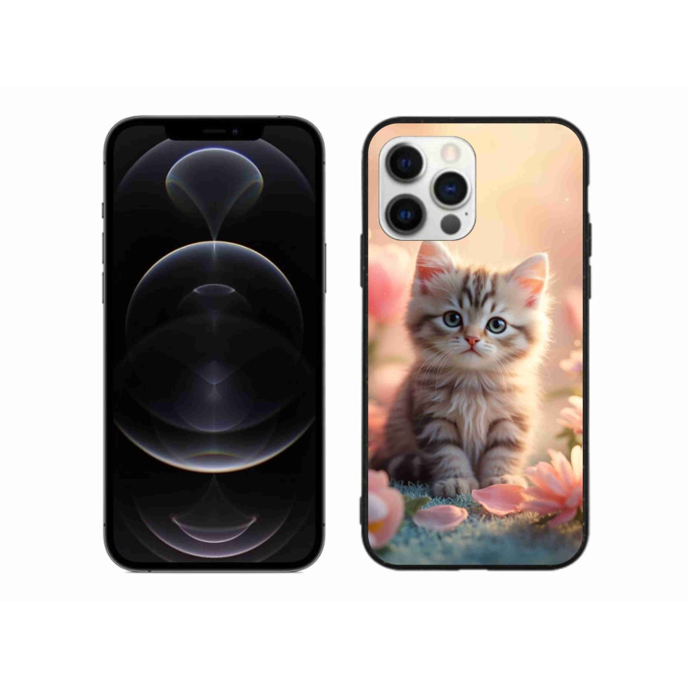 Gélový kryt mmCase na iPhone 12 Pro Max - roztomilé mačiatko 8