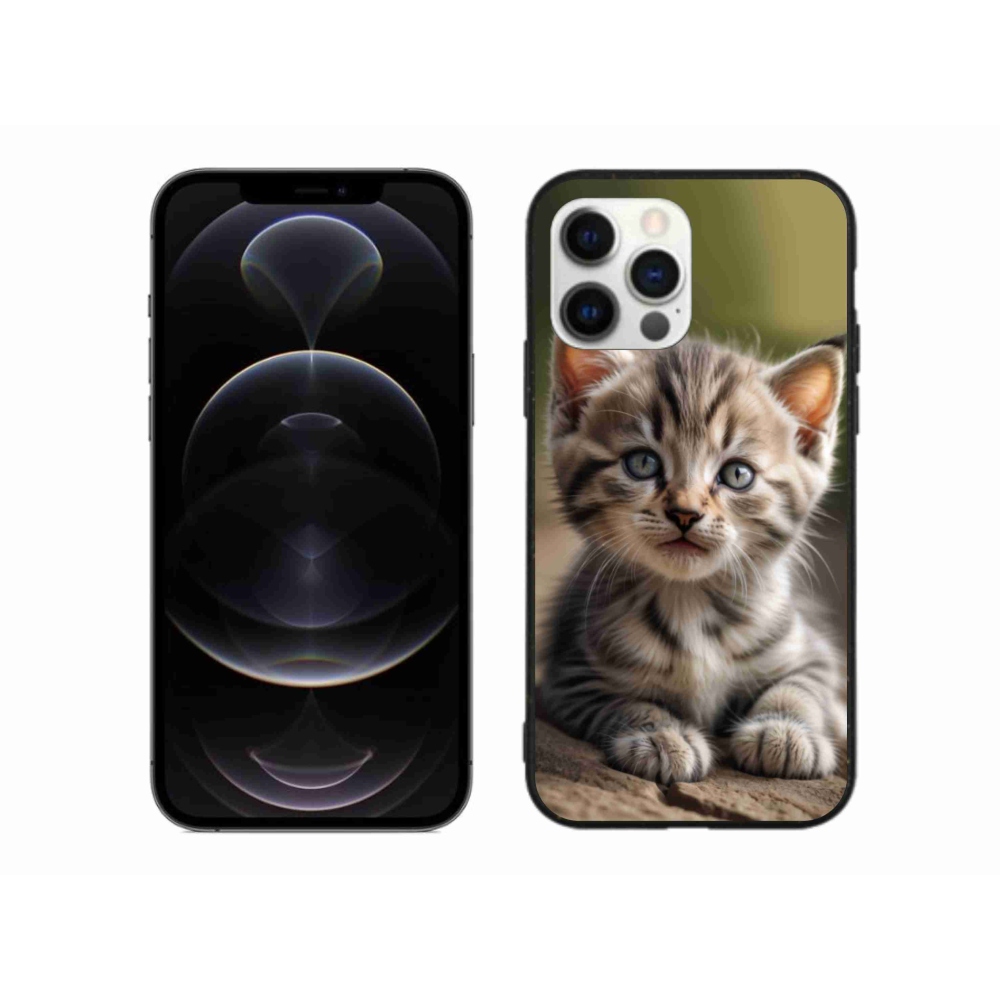 Gélový kryt mmCase na iPhone 12 Pro Max - roztomilé mačiatko 9