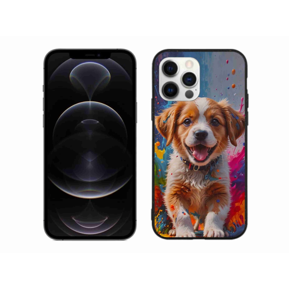 Gélový kryt mmCase na iPhone 12 Pro Max - roztomilé šteňa 3