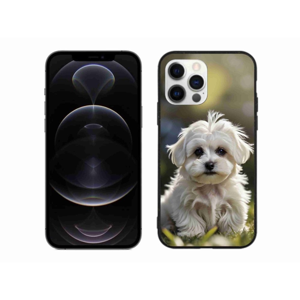 Gélový kryt mmCase na iPhone 12 Pro Max - roztomilý maltézsky psík