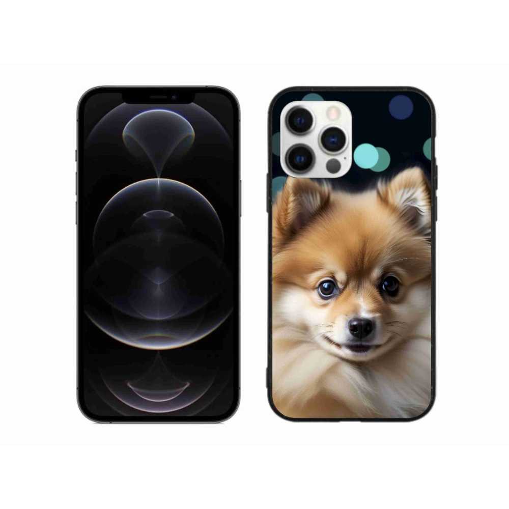 Gélový kryt mmCase na iPhone 12 Pro Max - roztomilý pomeranian