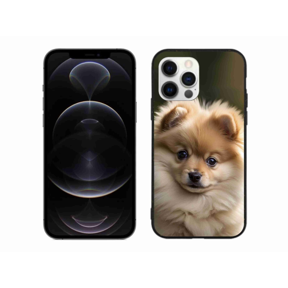 Gélový kryt mmCase na iPhone 12 Pro Max - roztomilý pomeranian 2