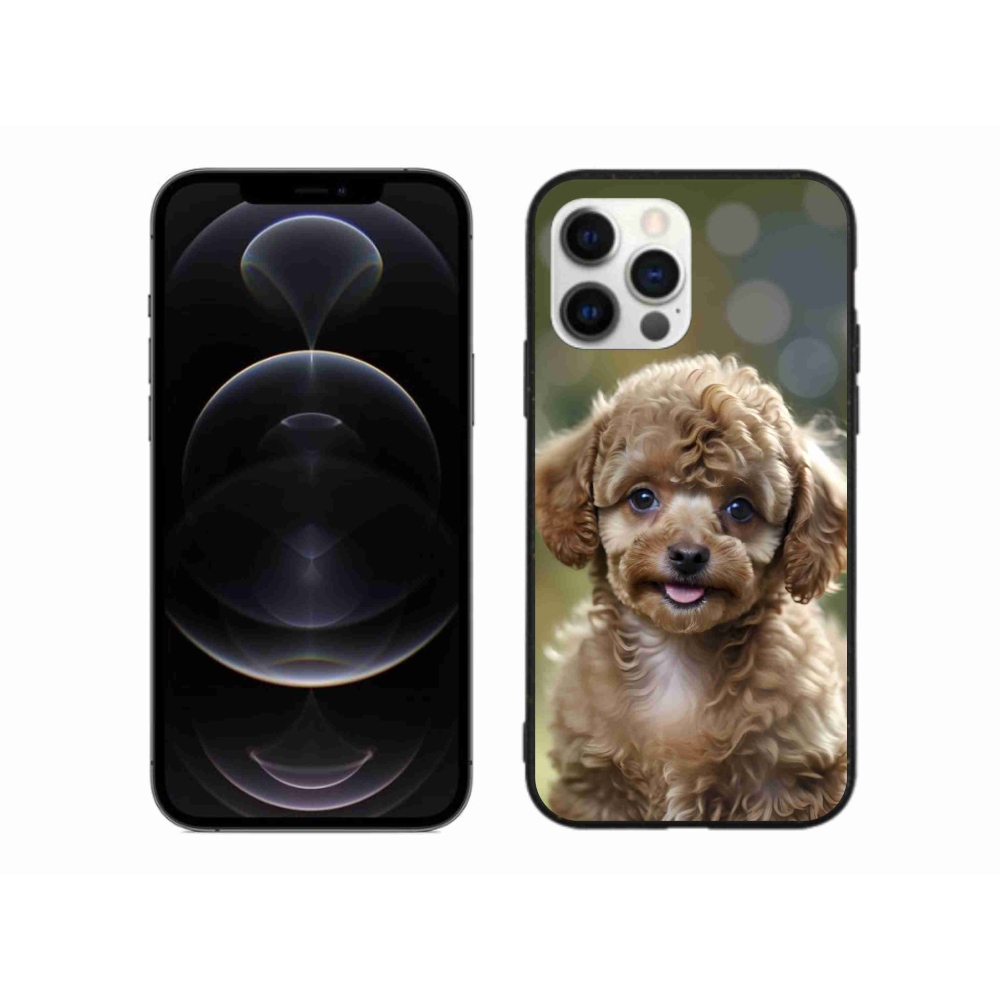 Gélový kryt mmCase na iPhone 12 Pro Max - roztomilý pudel