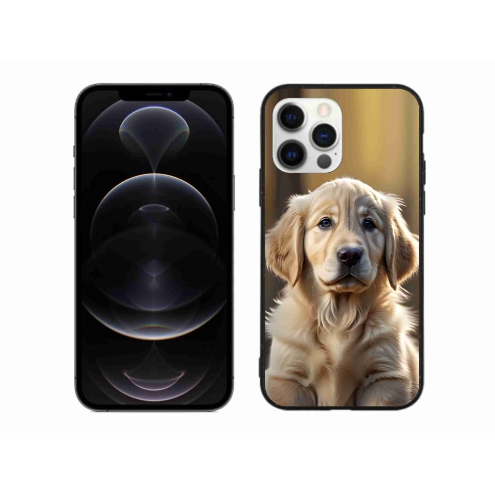 Gélový kryt mmCase na iPhone 12 Pro Max - roztomilý zlatý retriever