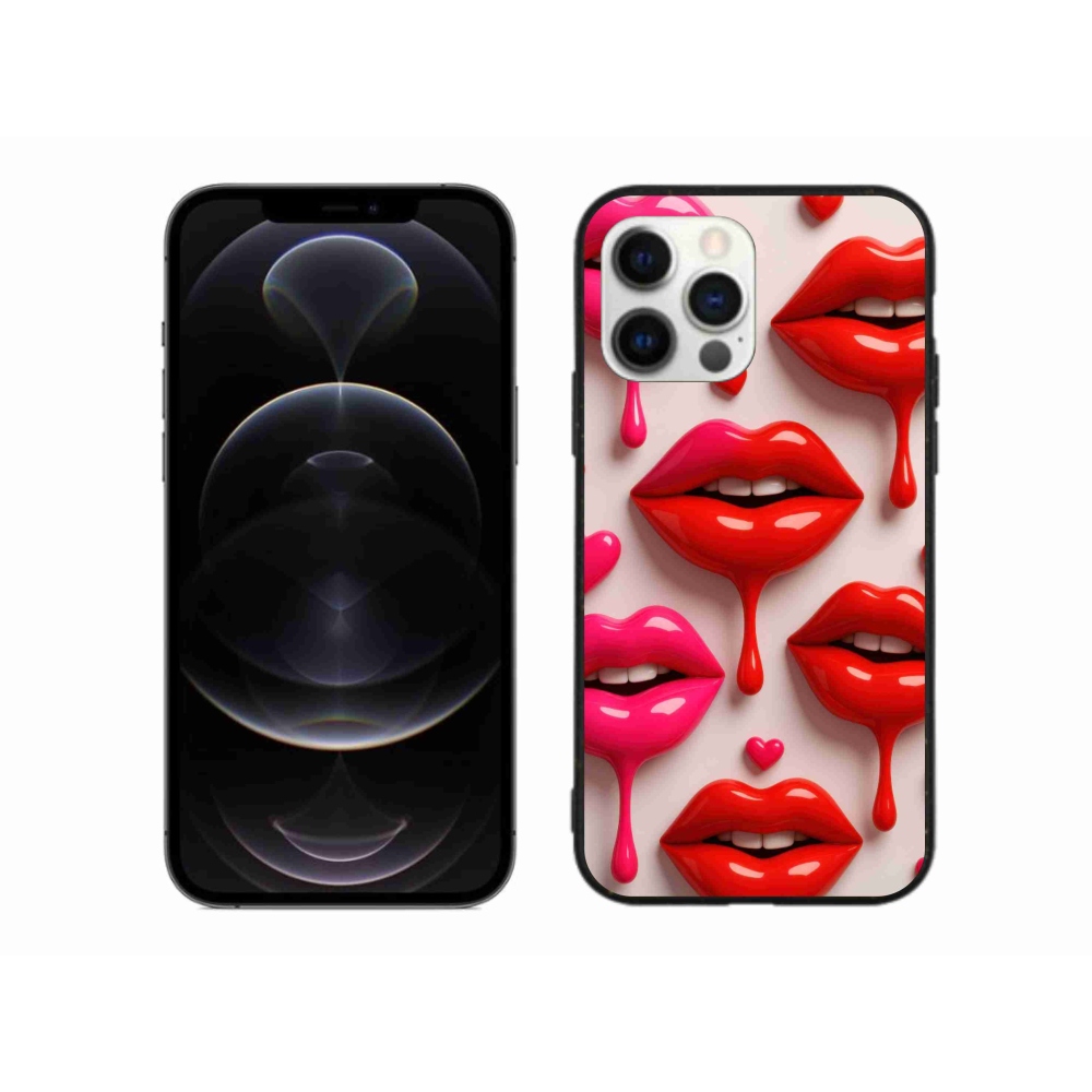 Gélový kryt mmCase na iPhone 12 Pro Max - pery 2