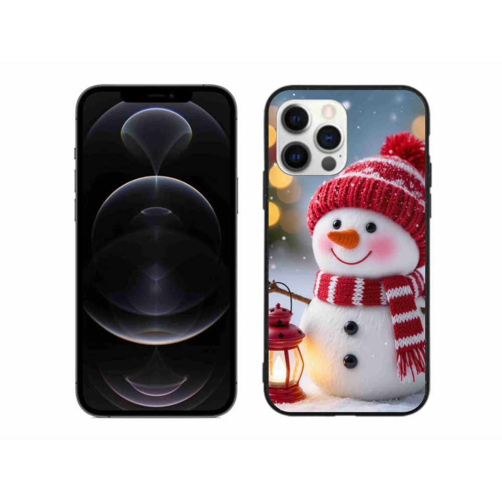 Gélový kryt mmCase na iPhone 12 Pro Max - snehuliak 2