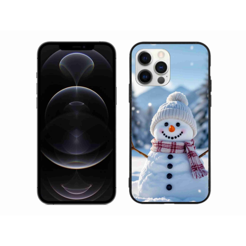Gélový kryt mmCase na iPhone 12 Pro Max - snehuliak 3