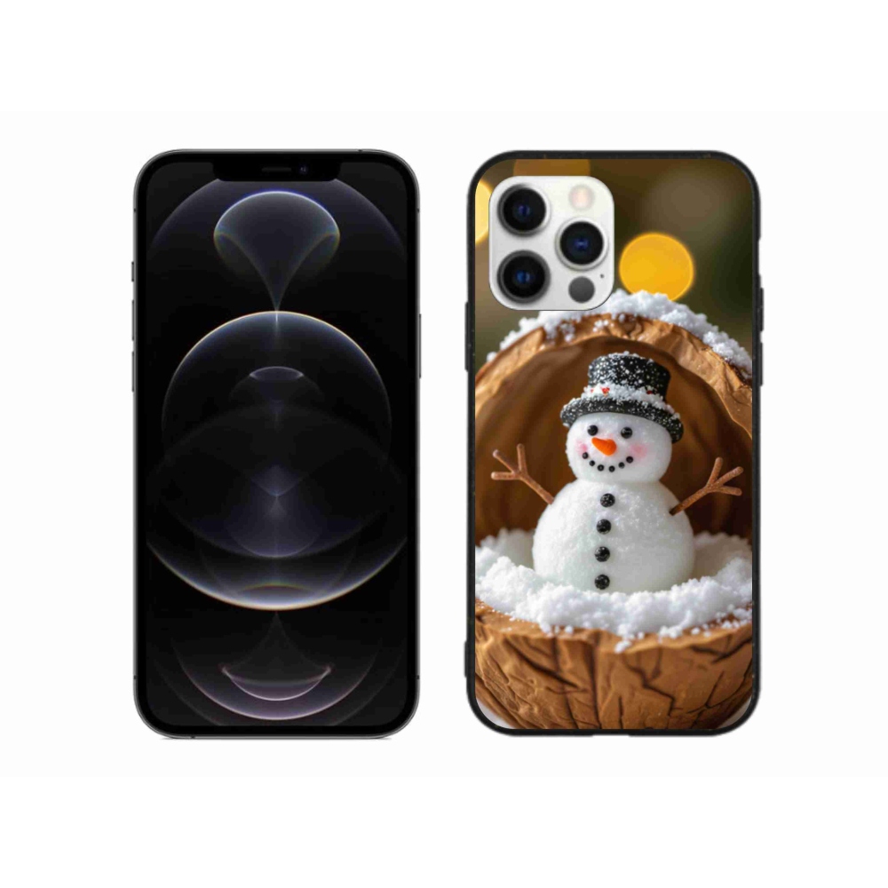 Gélový kryt mmCase na iPhone 12 Pro Max - snehuliak 4