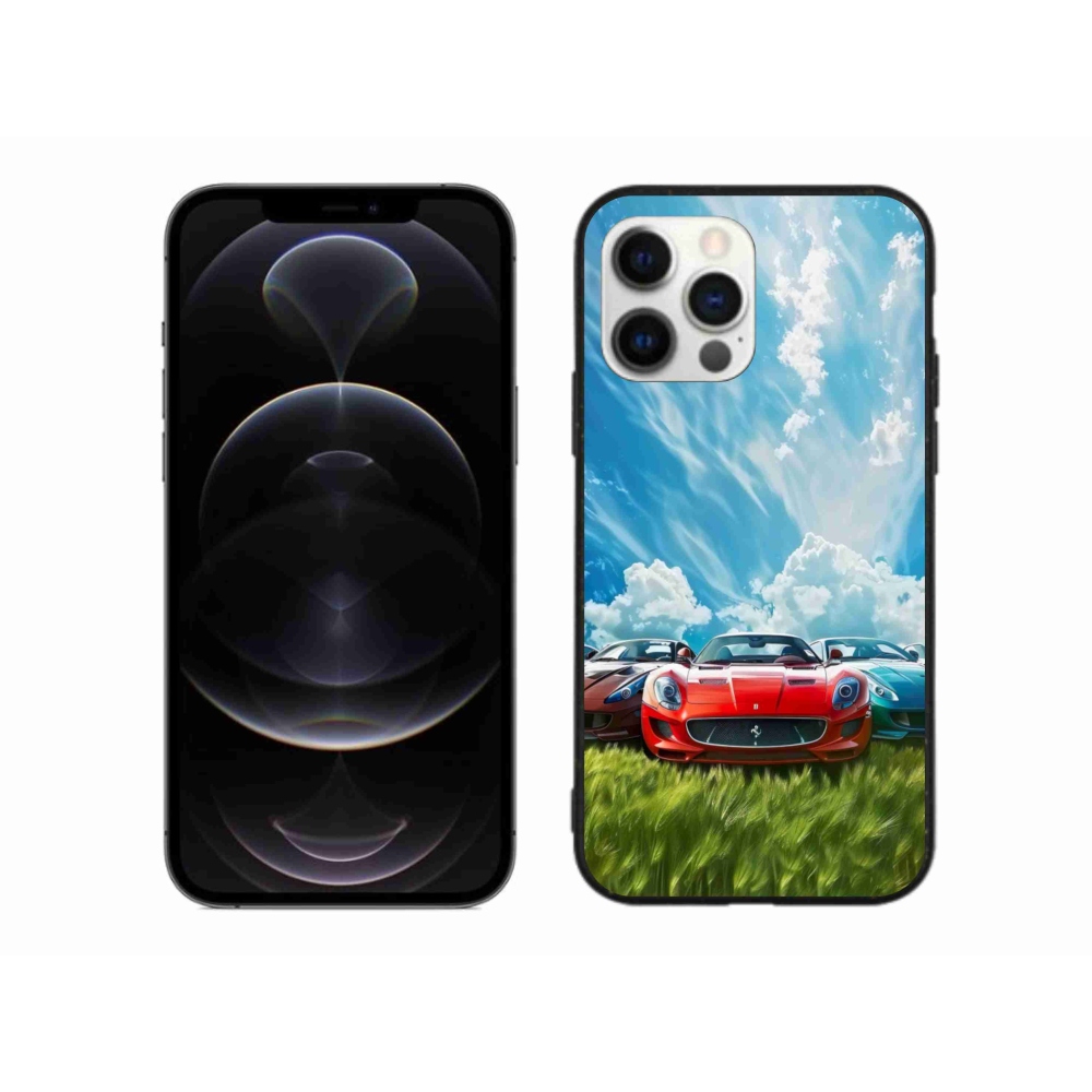 Gélový kryt mmCase na iPhone 12 Pro Max - športové vozidlá
