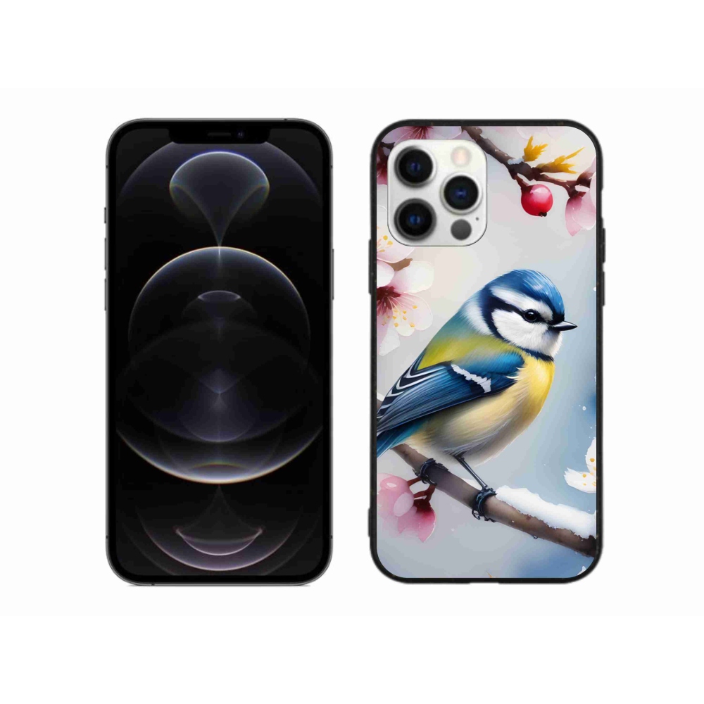 Gélový kryt mmCase na iPhone 12 Pro Max - sýkorka