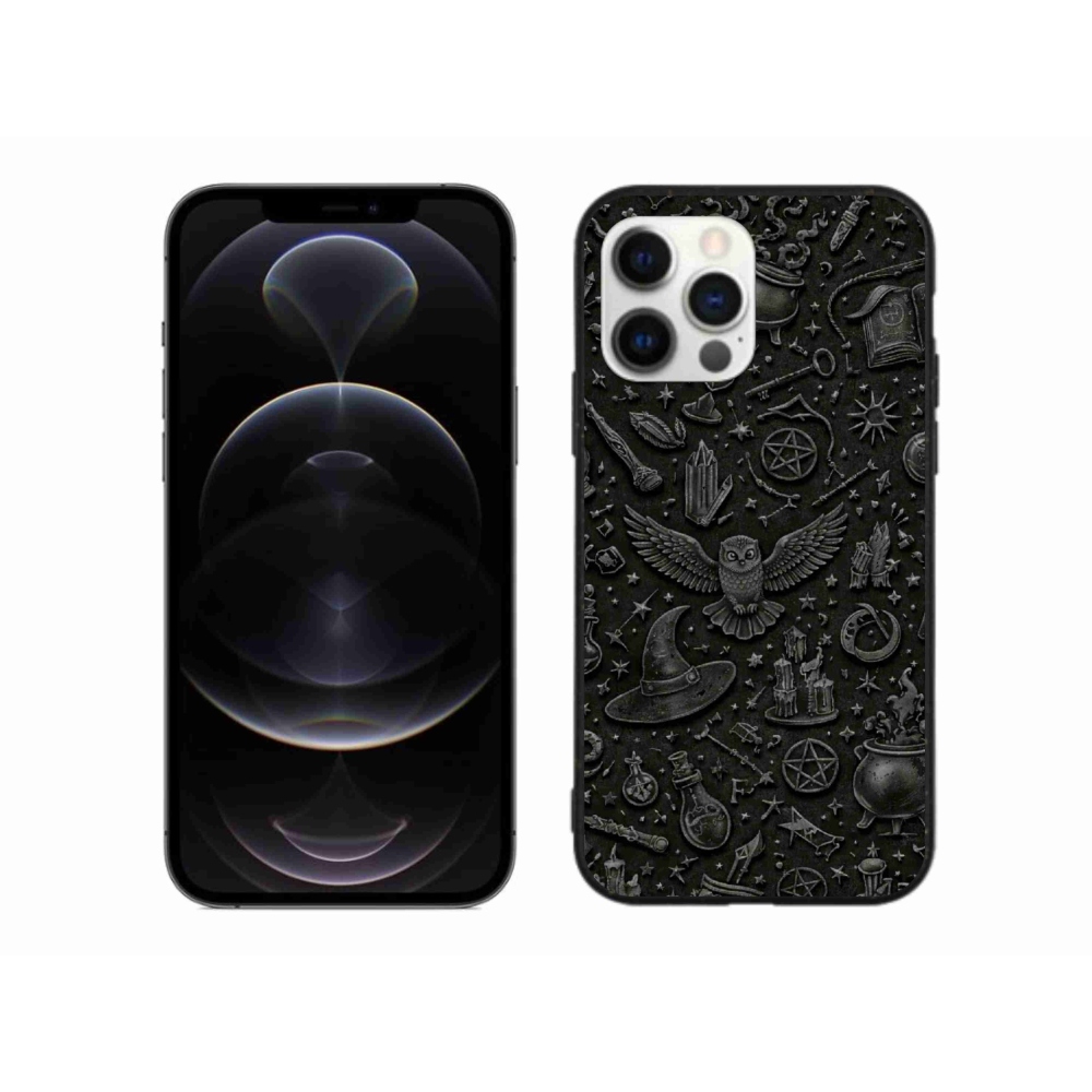 Gélový kryt mmCase na iPhone 12 Pro Max - tmavý magický svet