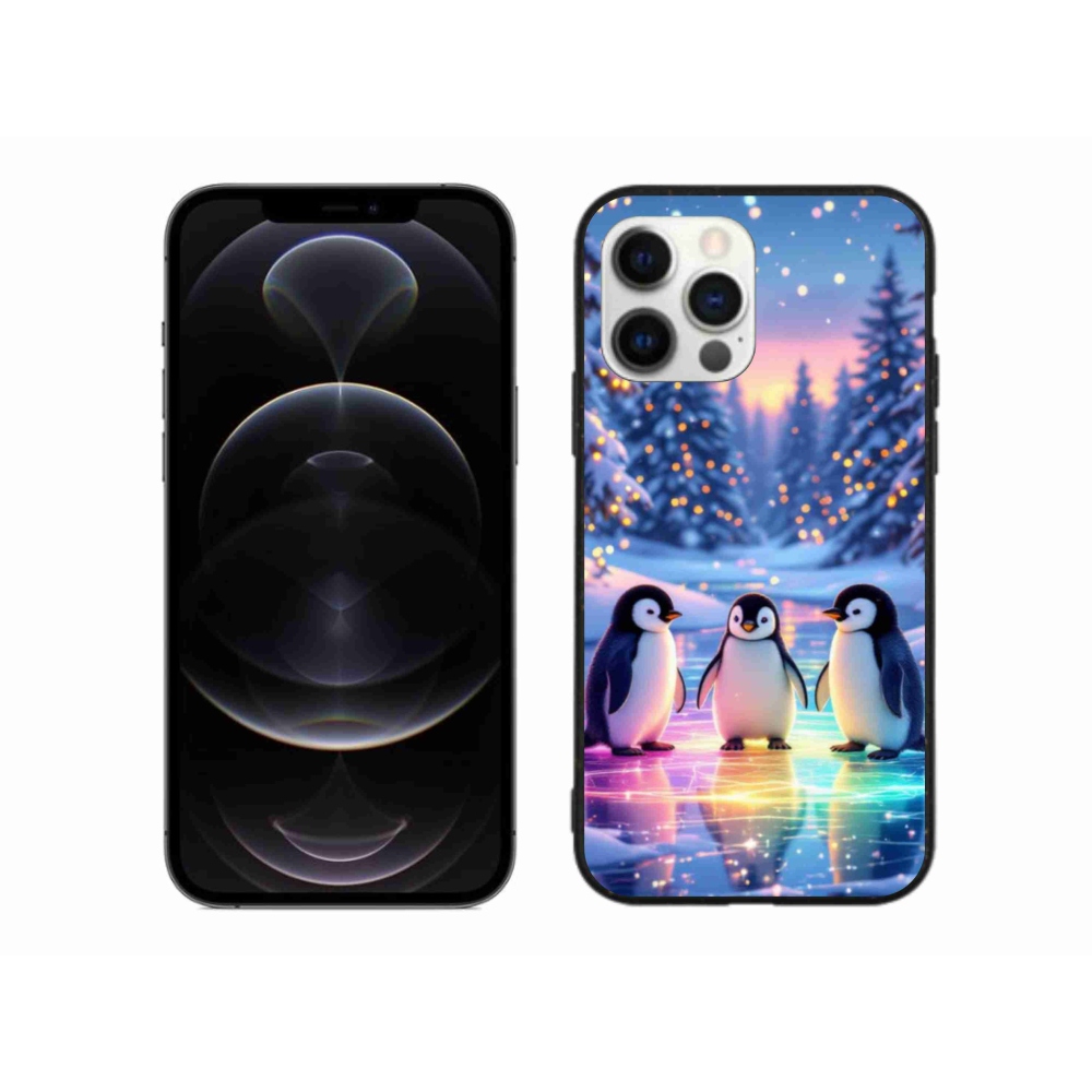 Gélový kryt mmCase na iPhone 12 Pro Max - tučniaci