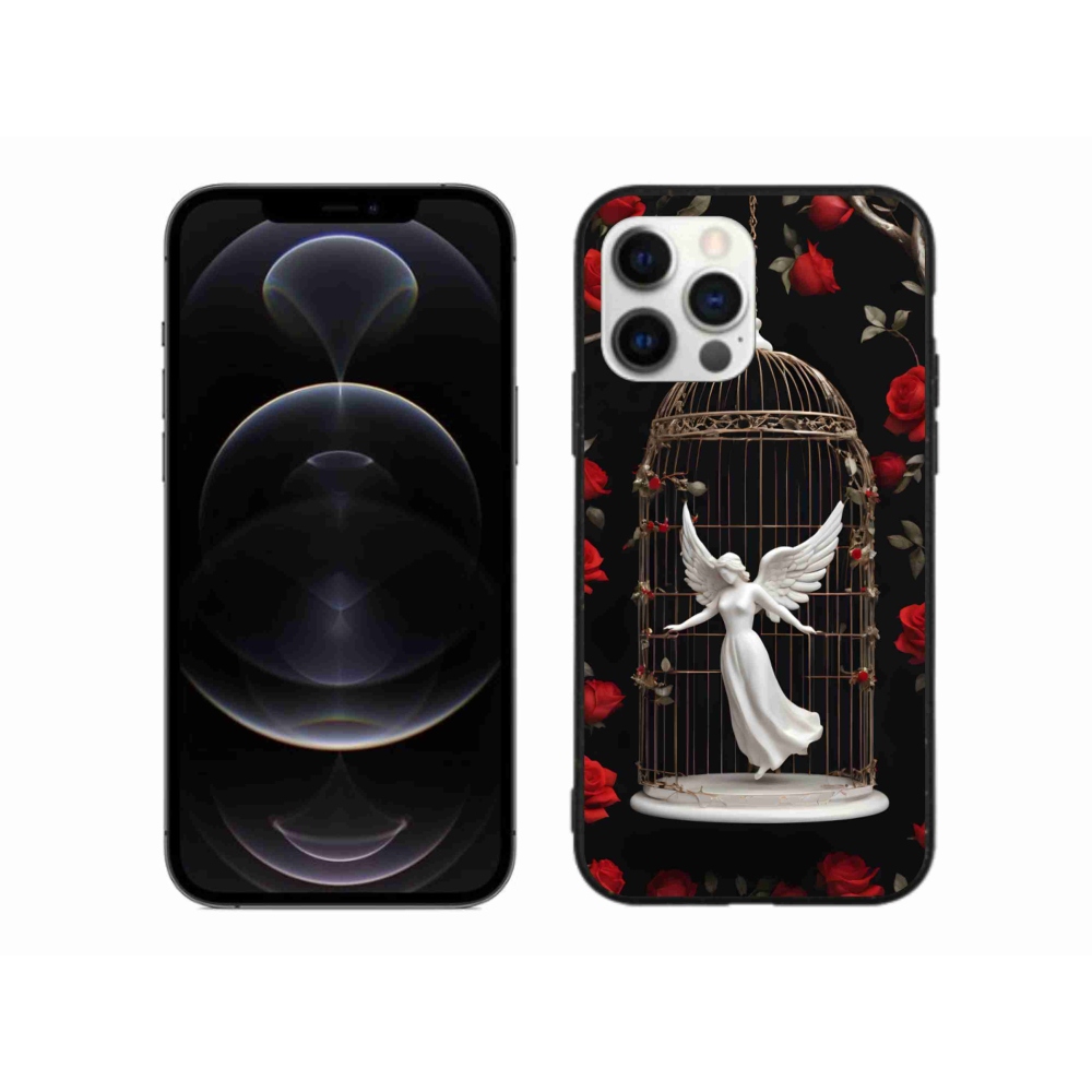 Gélový kryt mmCase na iPhone 12 Pro Max - uväznený anjel