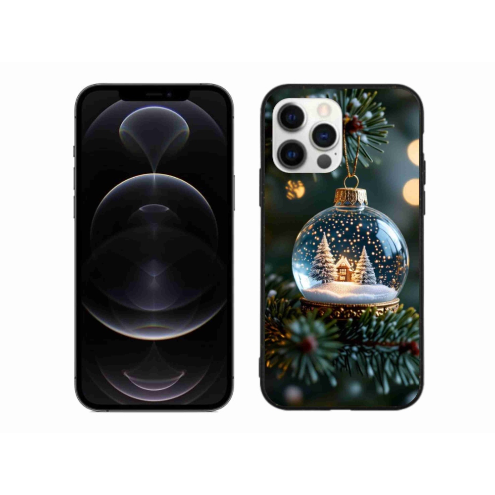 Gélový kryt mmCase na iPhone 12 Pro Max - vianočné gule 2