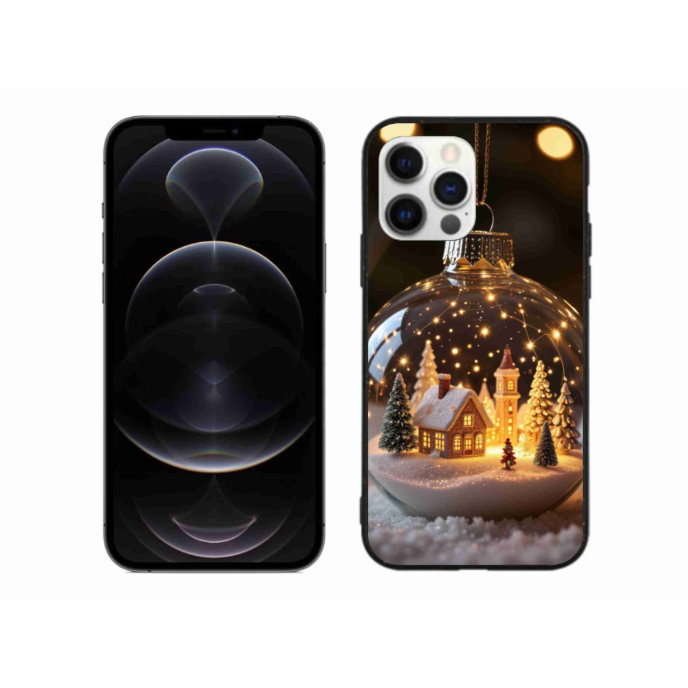 Gélový kryt mmCase na iPhone 12 Pro Max - vianočné gule 3