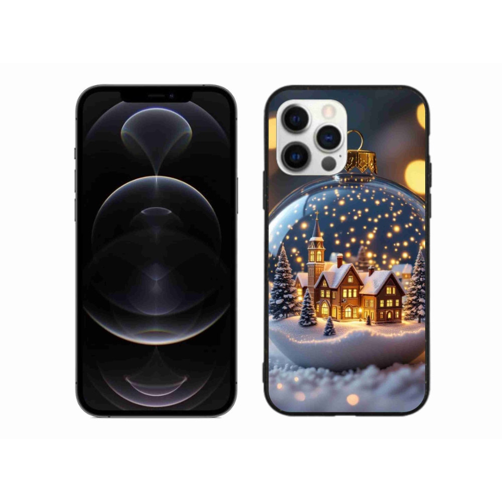 Gélový kryt mmCase na iPhone 12 Pro Max - vianočné gule 4