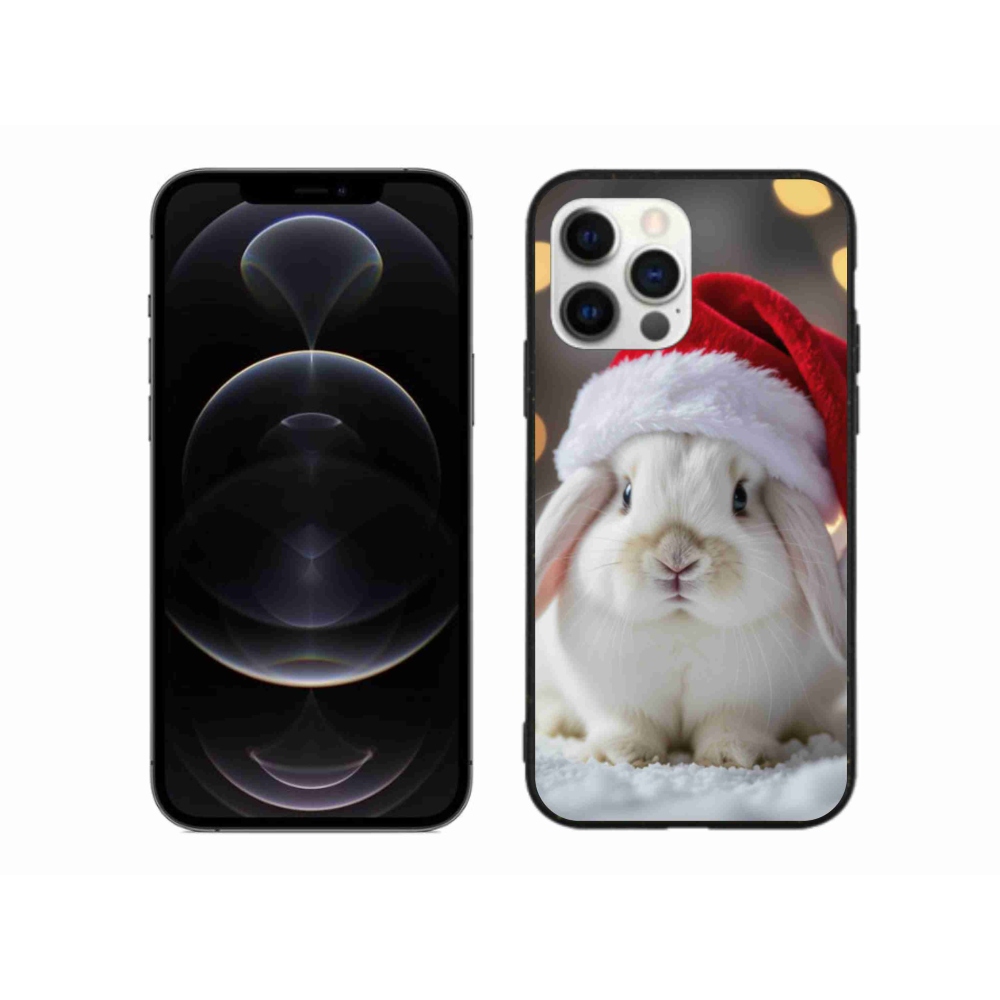 Gélový kryt mmCase na iPhone 12 Pro Max - vianočný králik