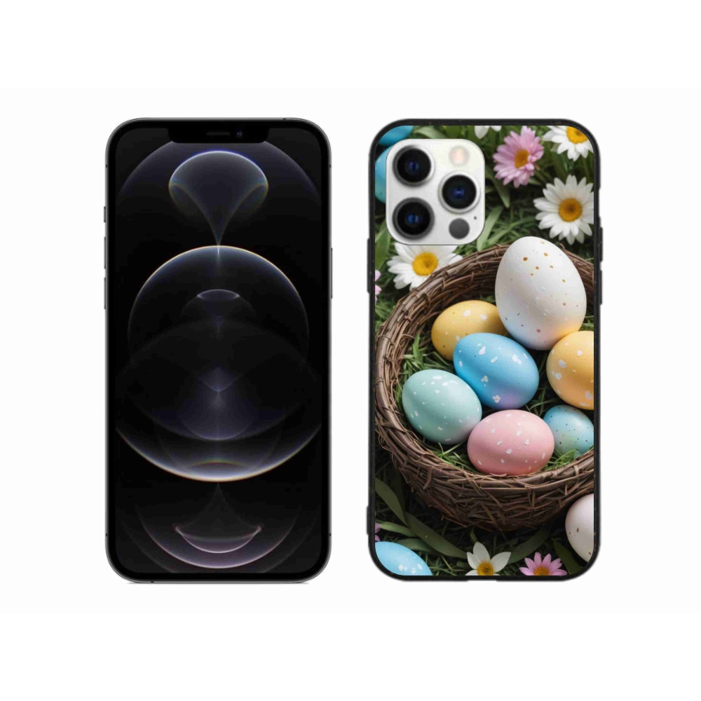 Gélový kryt mmCase na iPhone 12 Pro Max - veľkonočné vajíčka 2