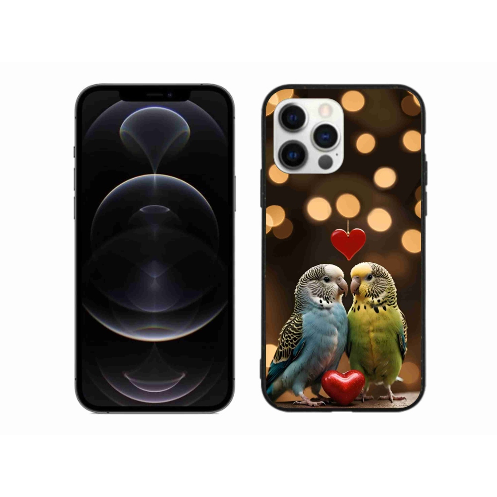 Gélový kryt mmCase na iPhone 12 Pro Max - zamilovaní papagáje
