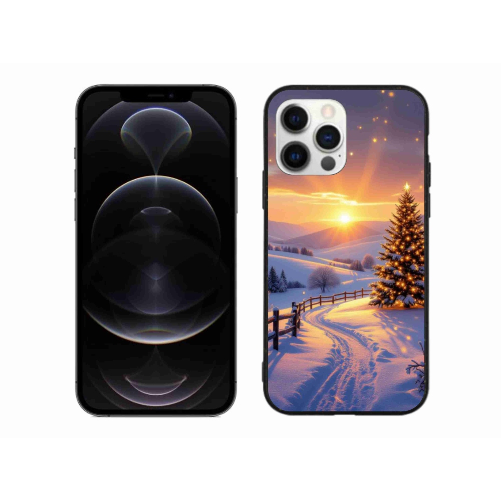 Gélový kryt mmCase na iPhone 12 Pro Max - zimná krajina