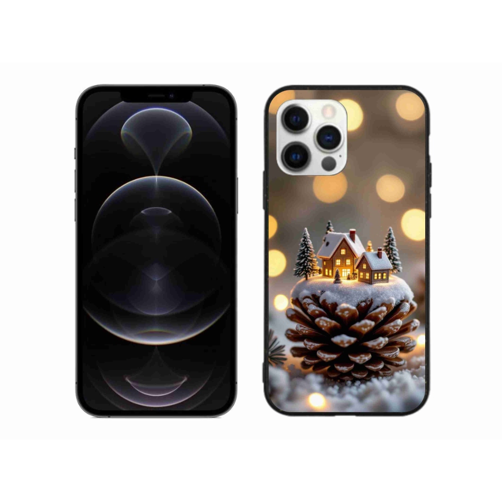 Gélový kryt mmCase na iPhone 12 Pro Max - zimná dedinka