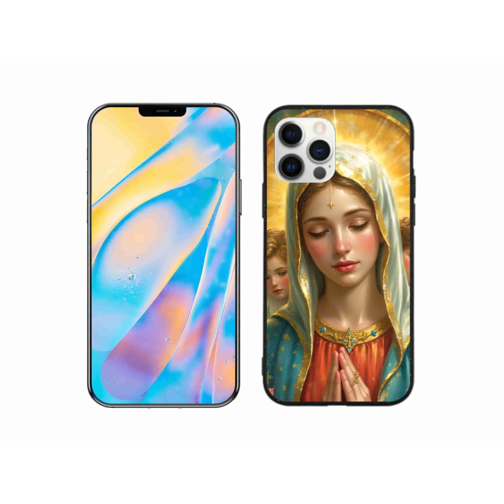 Gélový kryt mmCase na iPhone 12 Pro - náboženský motív 3