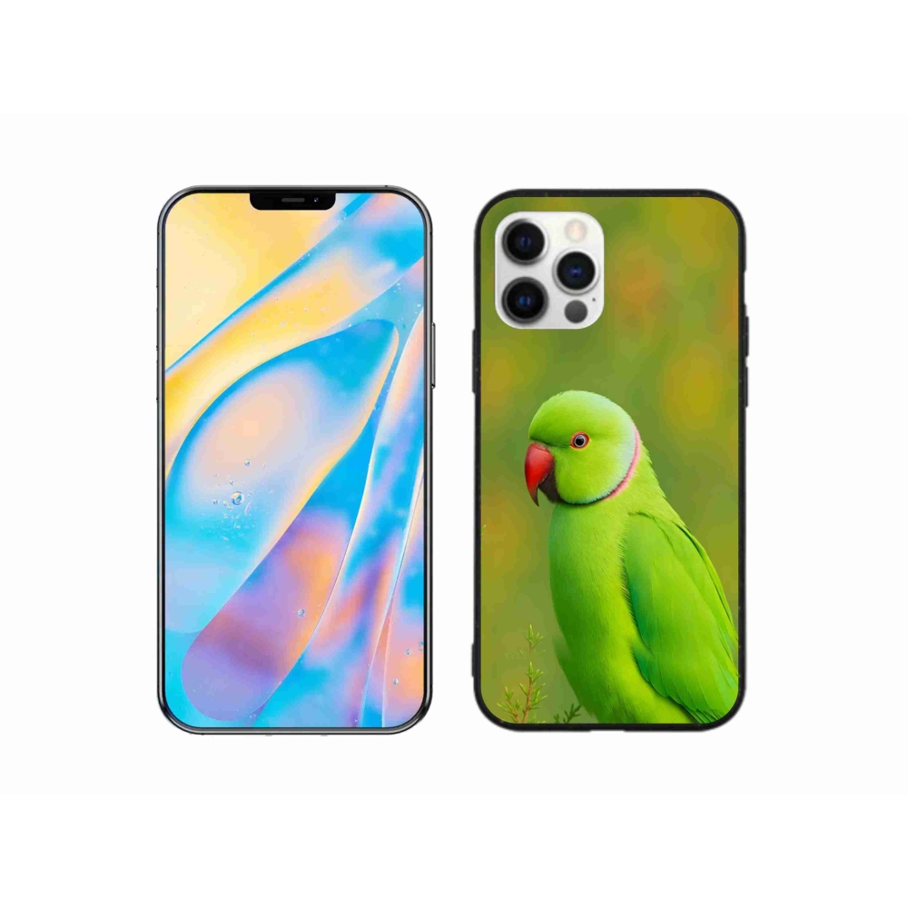 Gélový kryt mmCase na iPhone 12 Pro - papagáj alexander 2