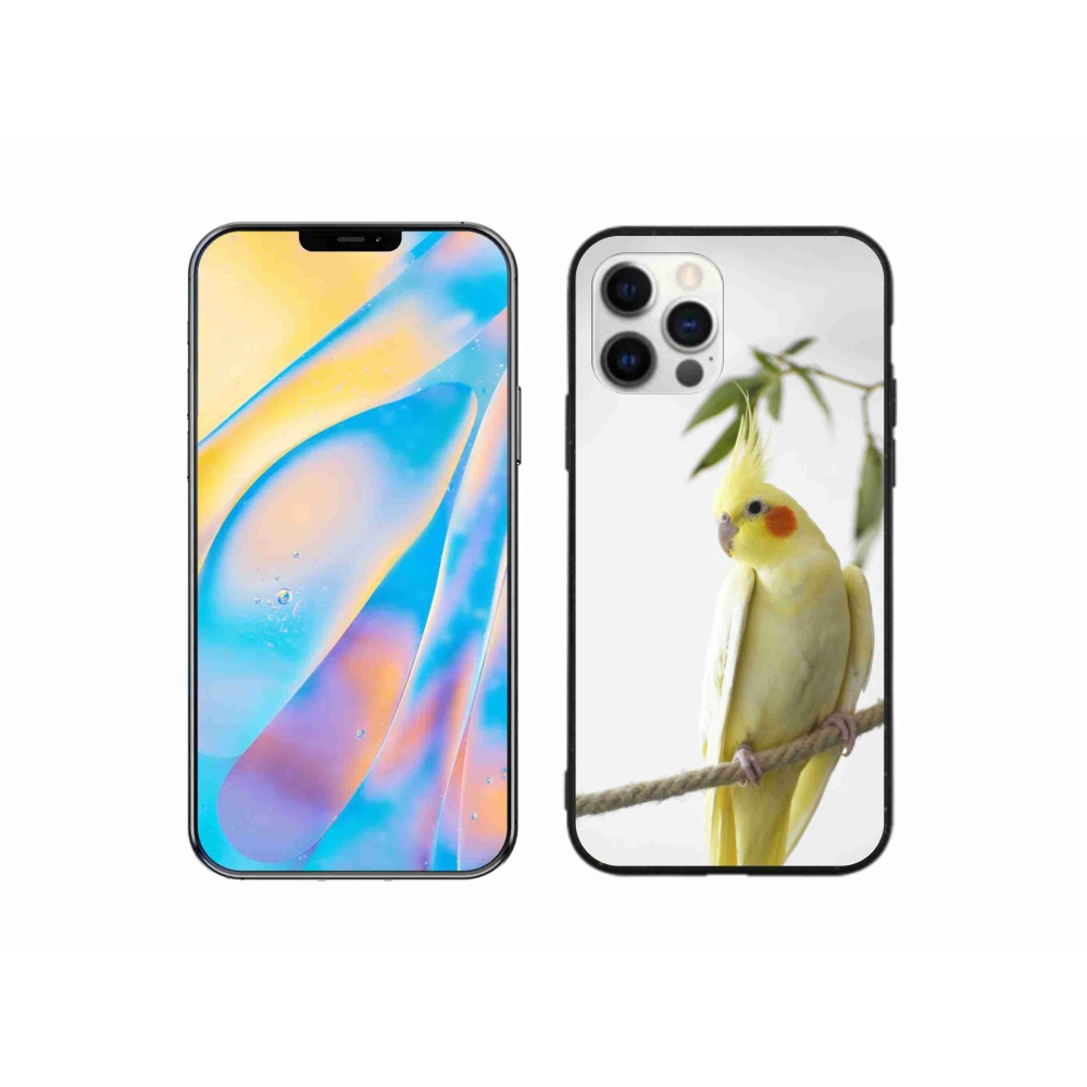 Gélový kryt mmCase na iPhone 12 Pro - papagáj korela chocholatá