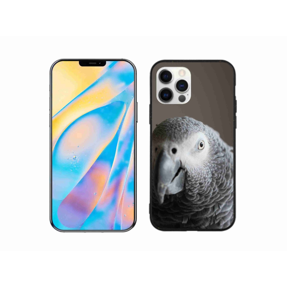 Gélový kryt mmCase na iPhone 12 Pro - papagáj žako 2