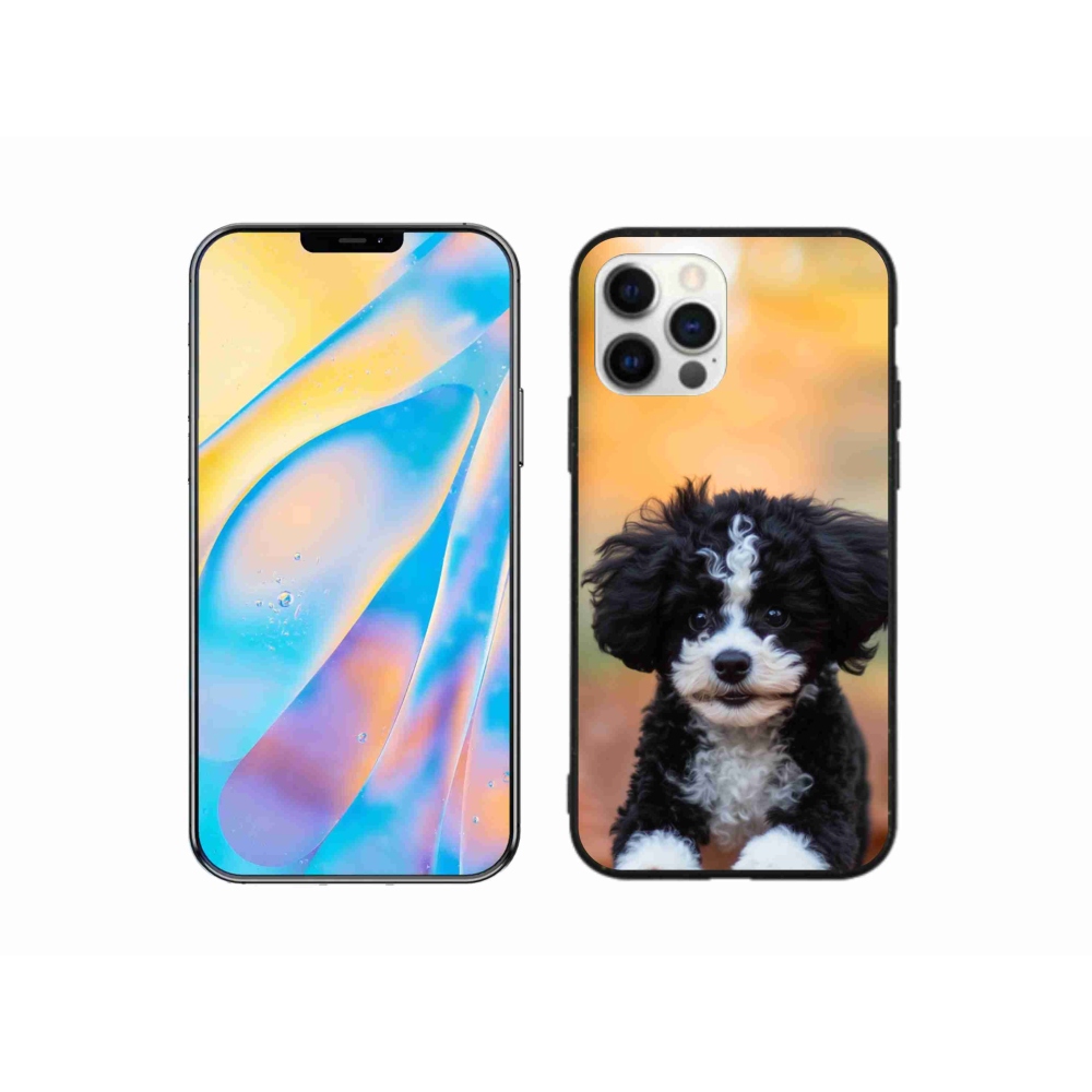 Gélový kryt mmCase na iPhone 12 Pro - roztomilé šteňa 2