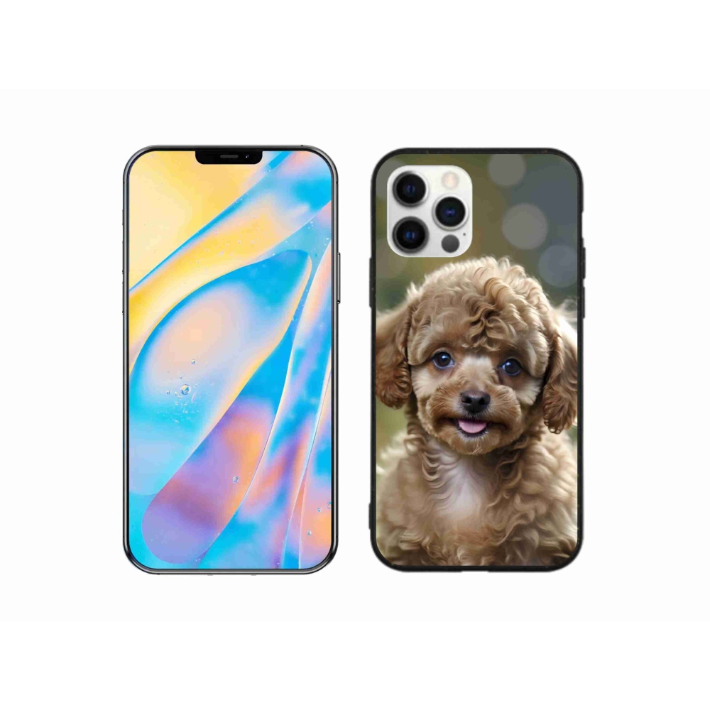 Gélový kryt mmCase na iPhone 12 Pro - roztomilý pudel