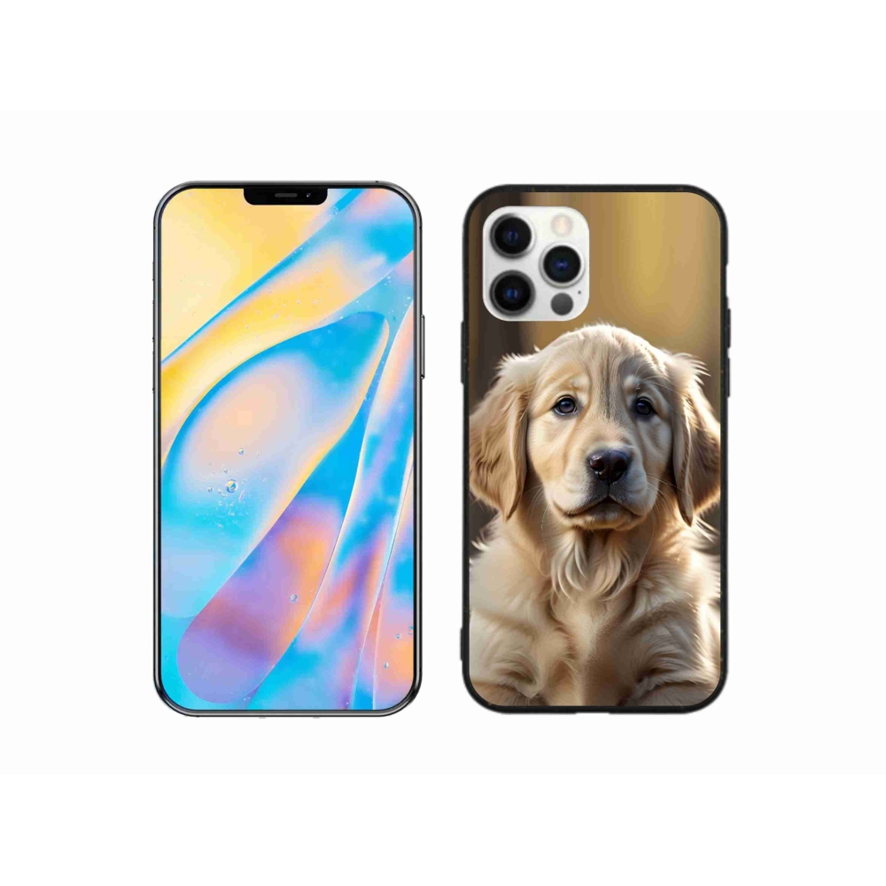 Gélový kryt mmCase na iPhone 12 Pro - roztomilý zlatý retriever