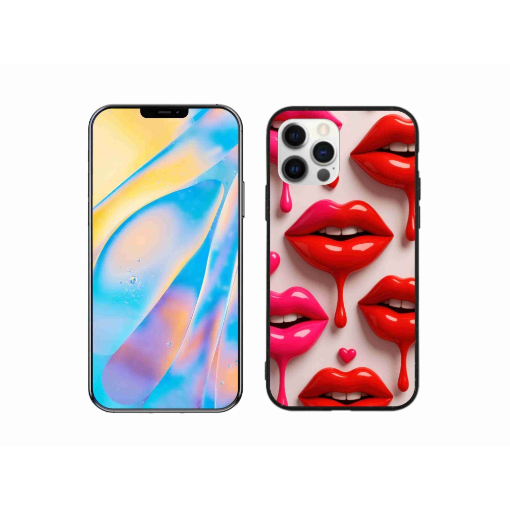 Gélový kryt mmCase na iPhone 12 Pro - pery 2