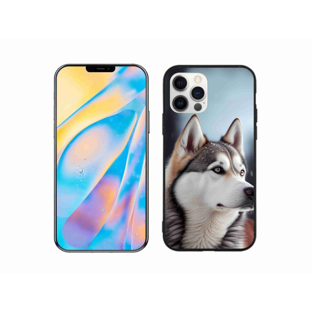 Gélový kryt mmCase na iPhone 12 Pro - sibírsky husky