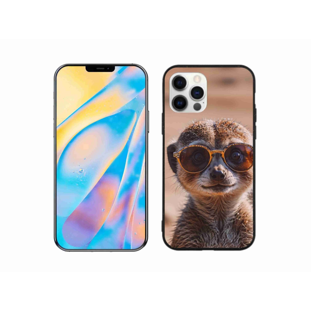 Gélový kryt mmCase na iPhone 12 Pro - štýlové surikata